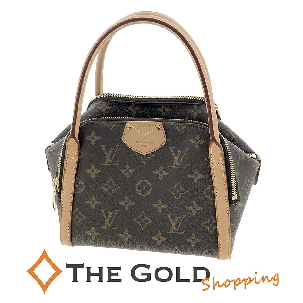 Louis Vuitton Mare Monogram Canvas Top Handle Bag Brown